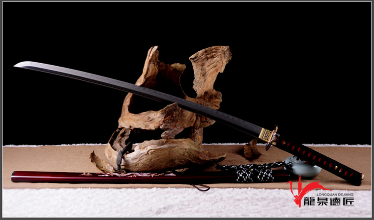 岛津贵久武士刀|百炼钢烧刃（LJG-1208）| - 知名传统刀剑锻造品牌（原 